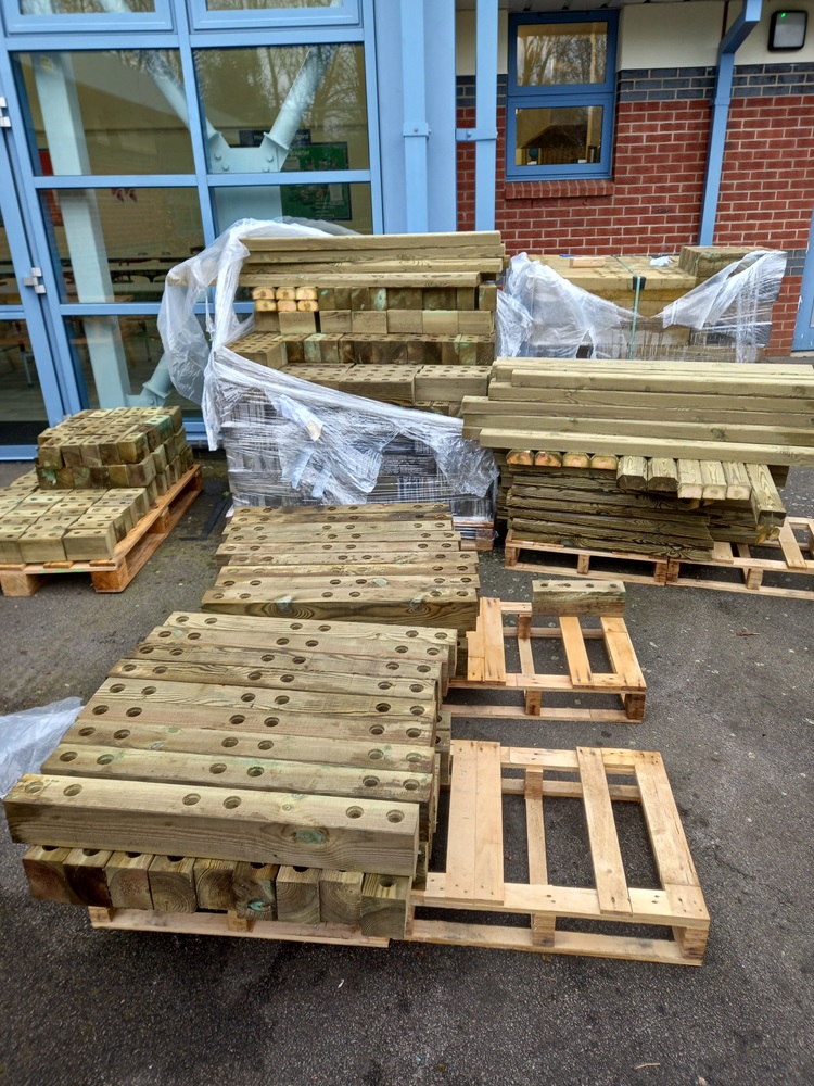 Timber arrives on site