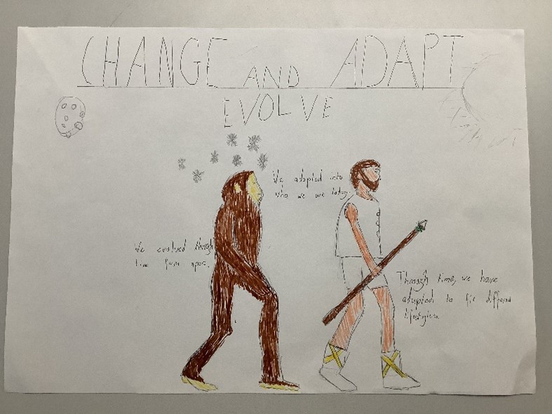 Pupil poster about 'Adapt and Change'